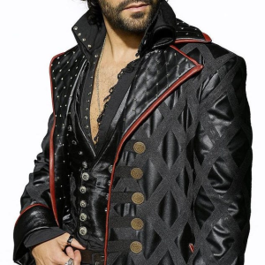 Captain Hook  Steampunk Leather Trench Coat | Pirate Cosplay Costume