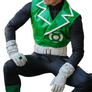 Green Lantern Inspired Cosplay Real Leather Guy Gardner Costume